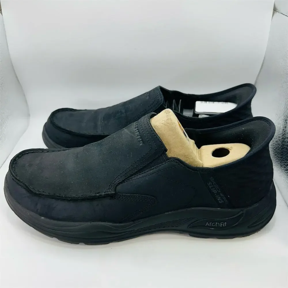 Skechers Slip-ins Arch Fit Motley Milo Men's Loafers Black Size 11